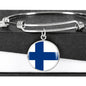 Finnish Flag - Bangle Bracelet
