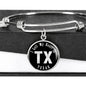 Heart In Texas v02 - Bangle Bracelet