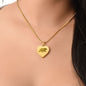 Mama Bear - Engraved Heart Pendant Necklace