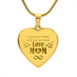 I Speak For Those Who Has No Voice - Engraved Heart Pendant Necklace