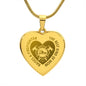 The Best Kind Of Mom Raises A Firefighter - Engraved Heart Pendant Necklace