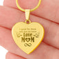 I Speak For Those Who Has No Voice - Engraved Heart Pendant Necklace