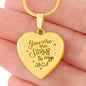 You Are The Stars To My Sky - Engraved Heart Pendant Necklace