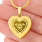 The Best Kind Of Mom Raises A Firefighter - Engraved Heart Pendant Necklace