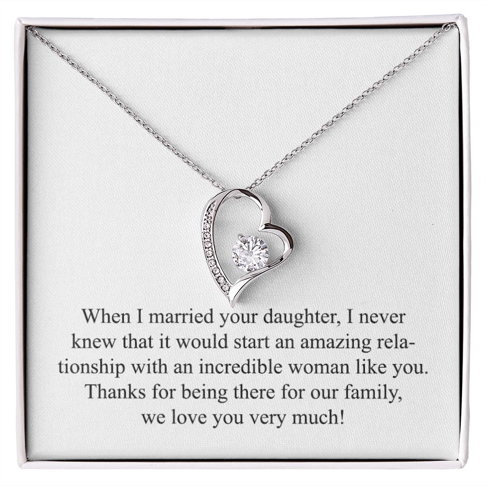 Happy Mother's Day (For Mother In Law) 007 - Forever Love Necklace
