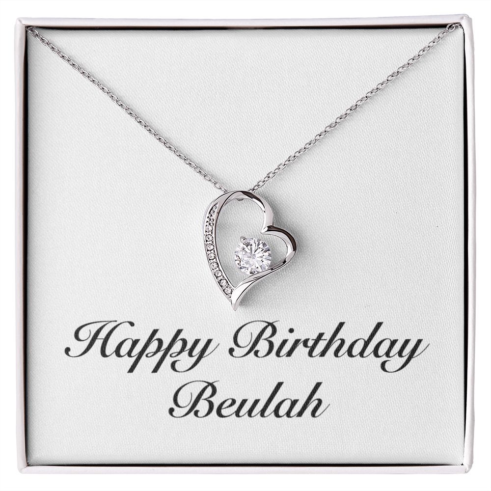 Happy Birthday Beulah - Forever Love Necklace