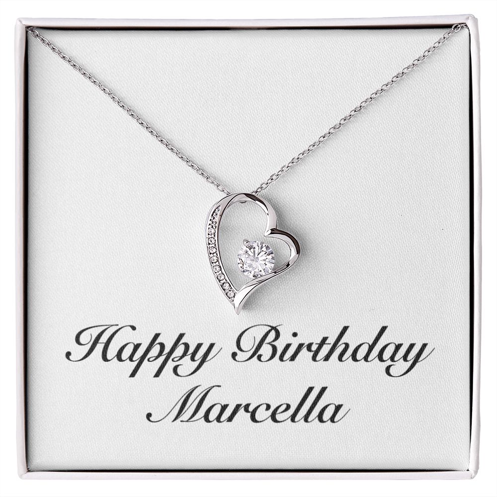 Happy Birthday Marcella - Forever Love Necklace