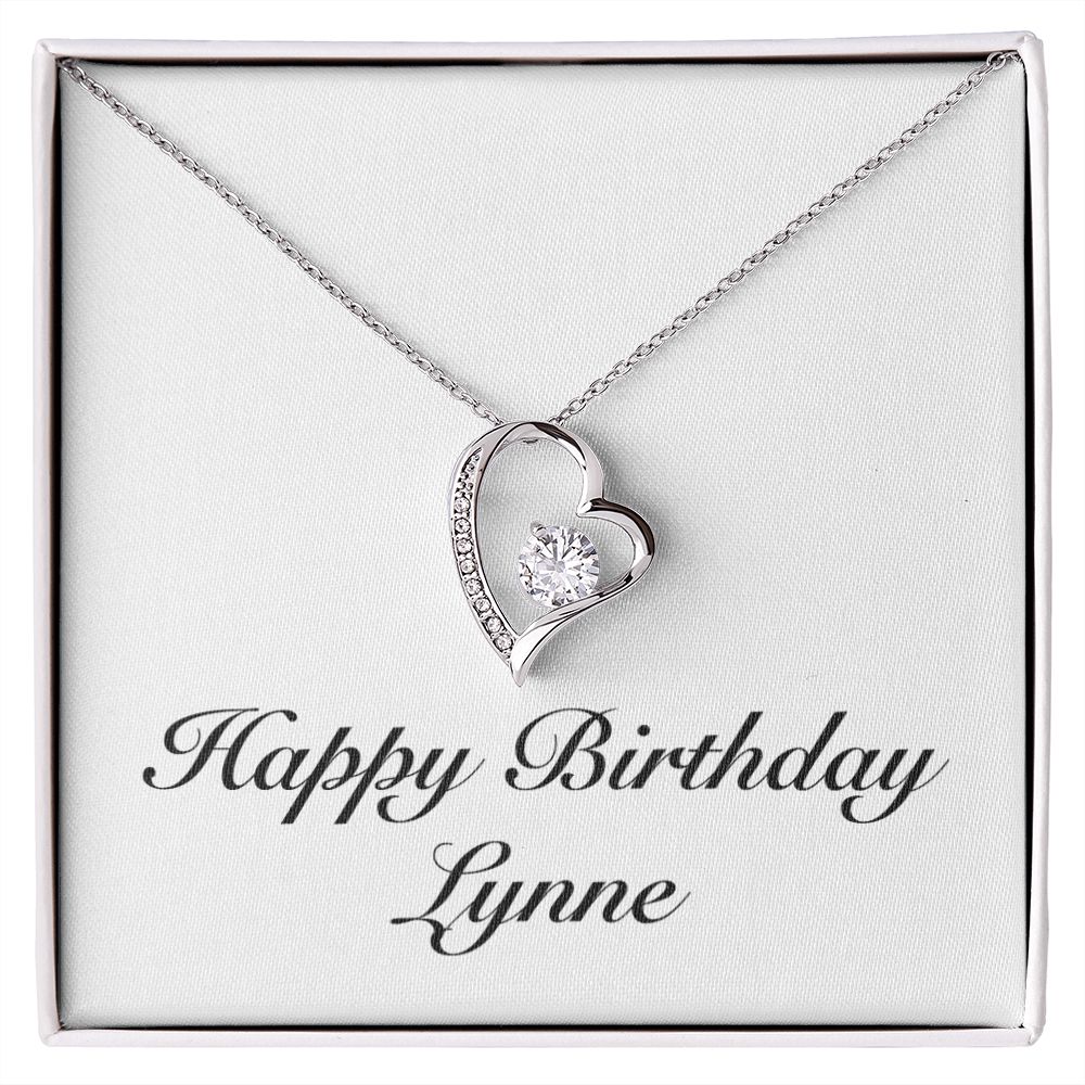 Happy Birthday Lynne - Forever Love Necklace