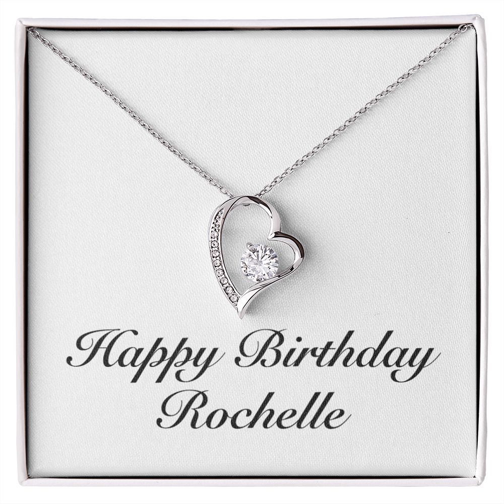 Happy Birthday Rochelle - Forever Love Necklace