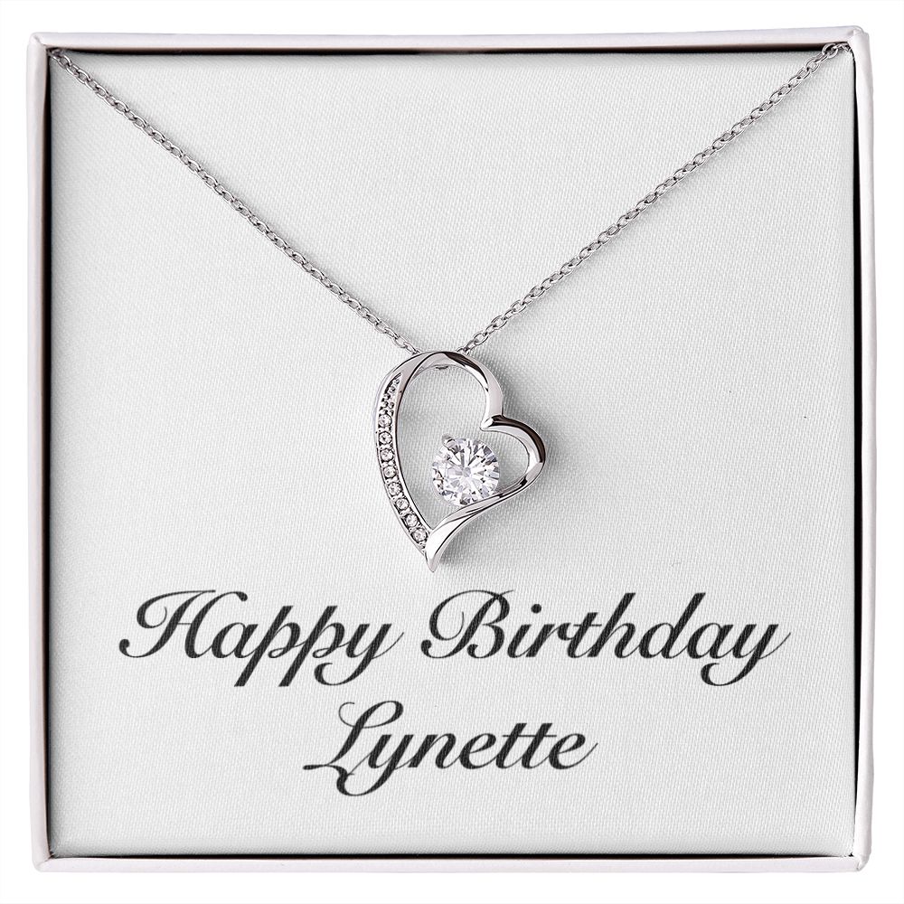 Happy Birthday Lynette - Forever Love Necklace