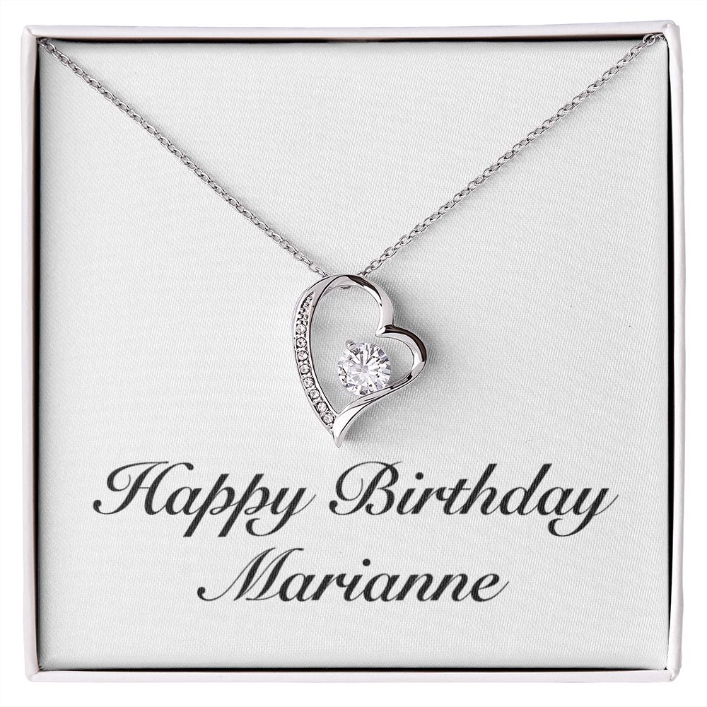 Happy Birthday Marianne - Forever Love Necklace