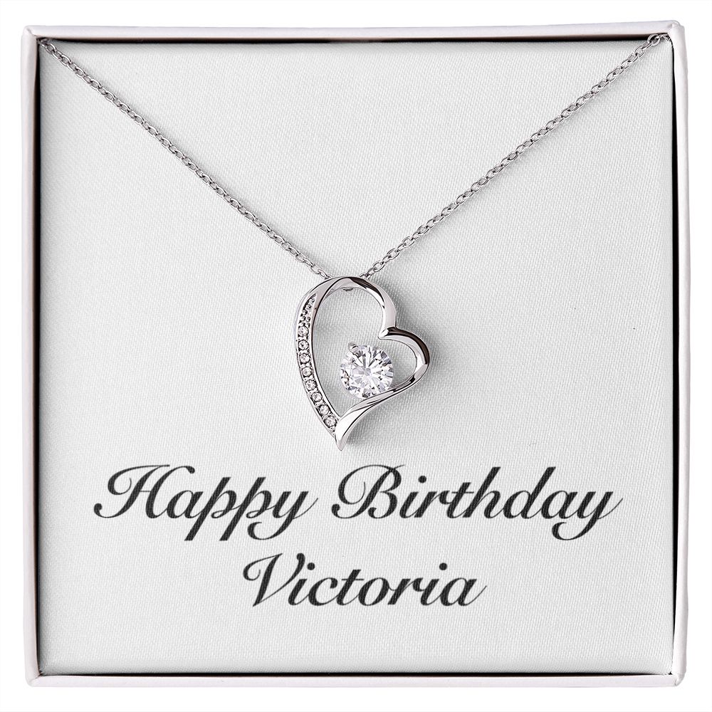 Happy Birthday Victoria - Forever Love Necklace