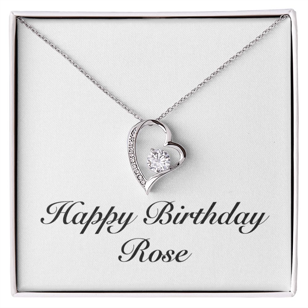 Happy Birthday Rose - Forever Love Necklace