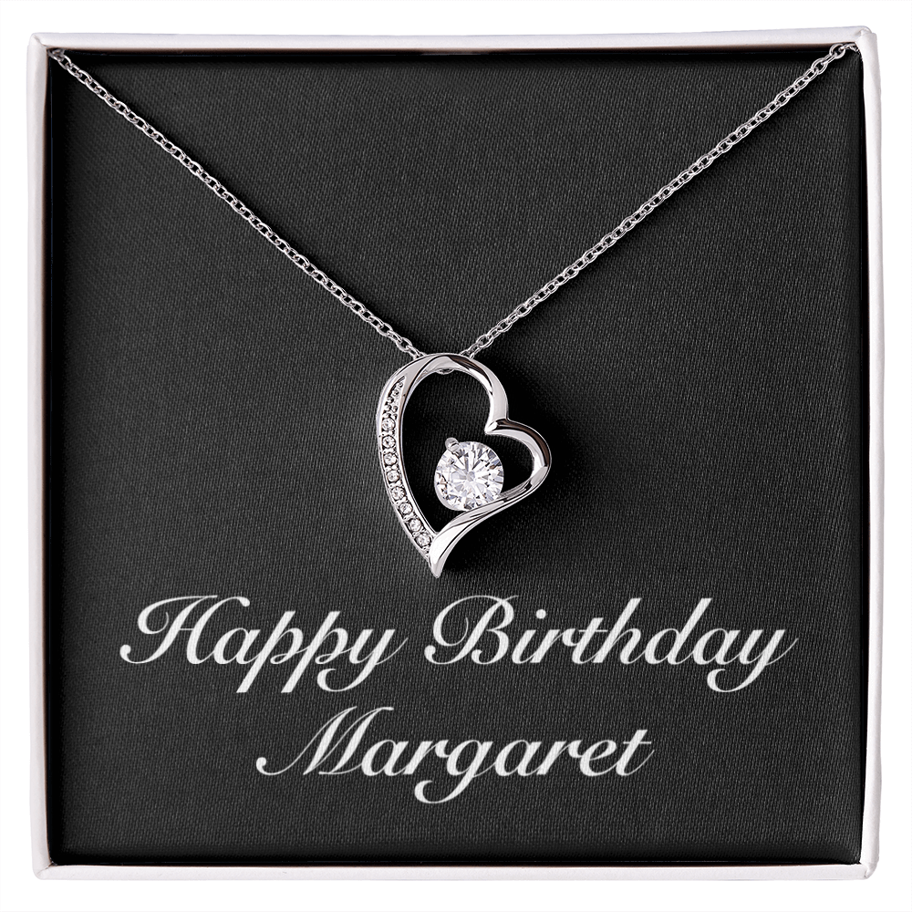 Happy Birthday Margaret v2 - Forever Love Necklace