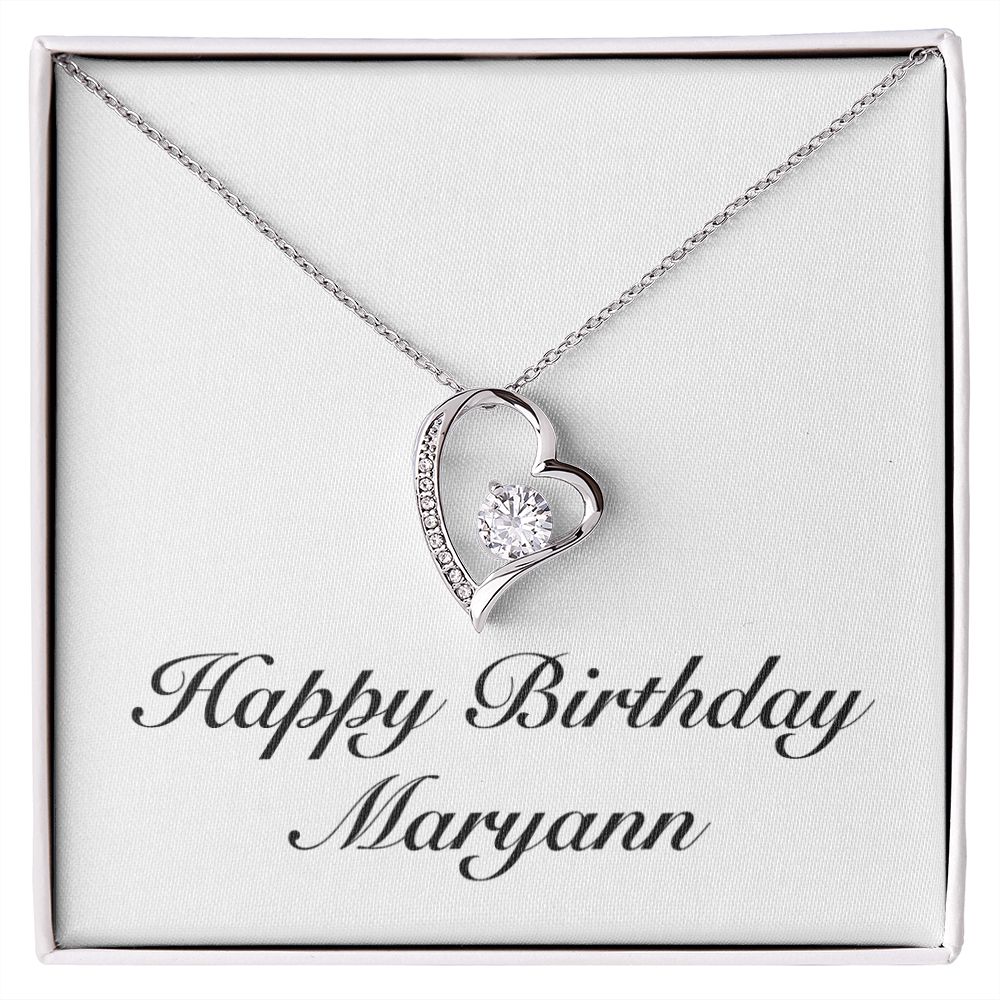Happy Birthday Maryann - Forever Love Necklace