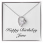 Happy Birthday June - Forever Love Necklace