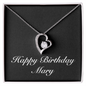 Happy Birthday Mary v2 - Forever Love Necklace