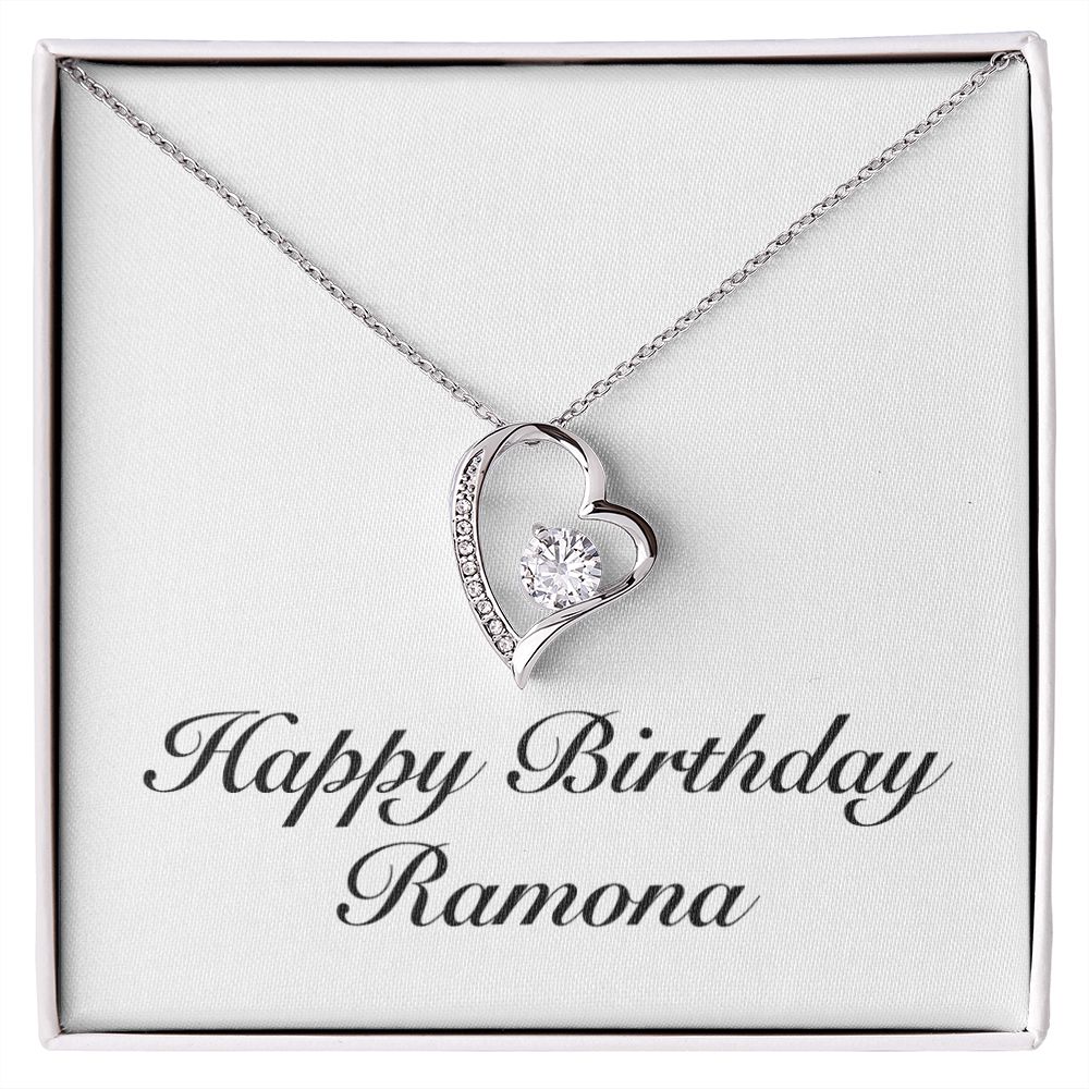 Happy Birthday Ramona - Forever Love Necklace