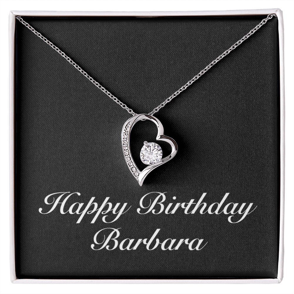 Happy Birthday Barbara v2 - Forever Love Necklace