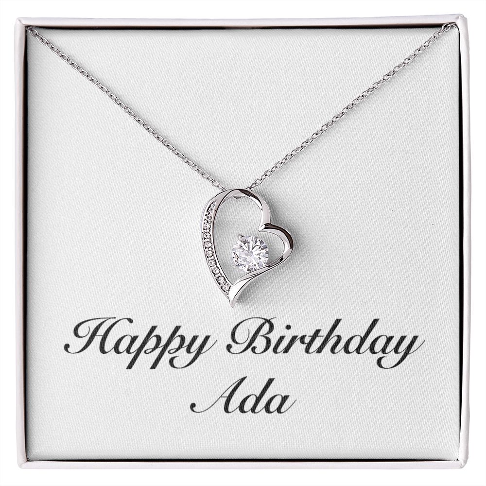 Happy Birthday Ada - Forever Love Necklace