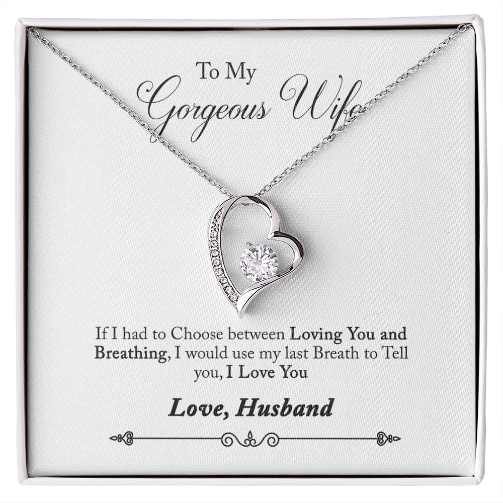 005 To My Gorgeous Wife - Forever Love Necklace