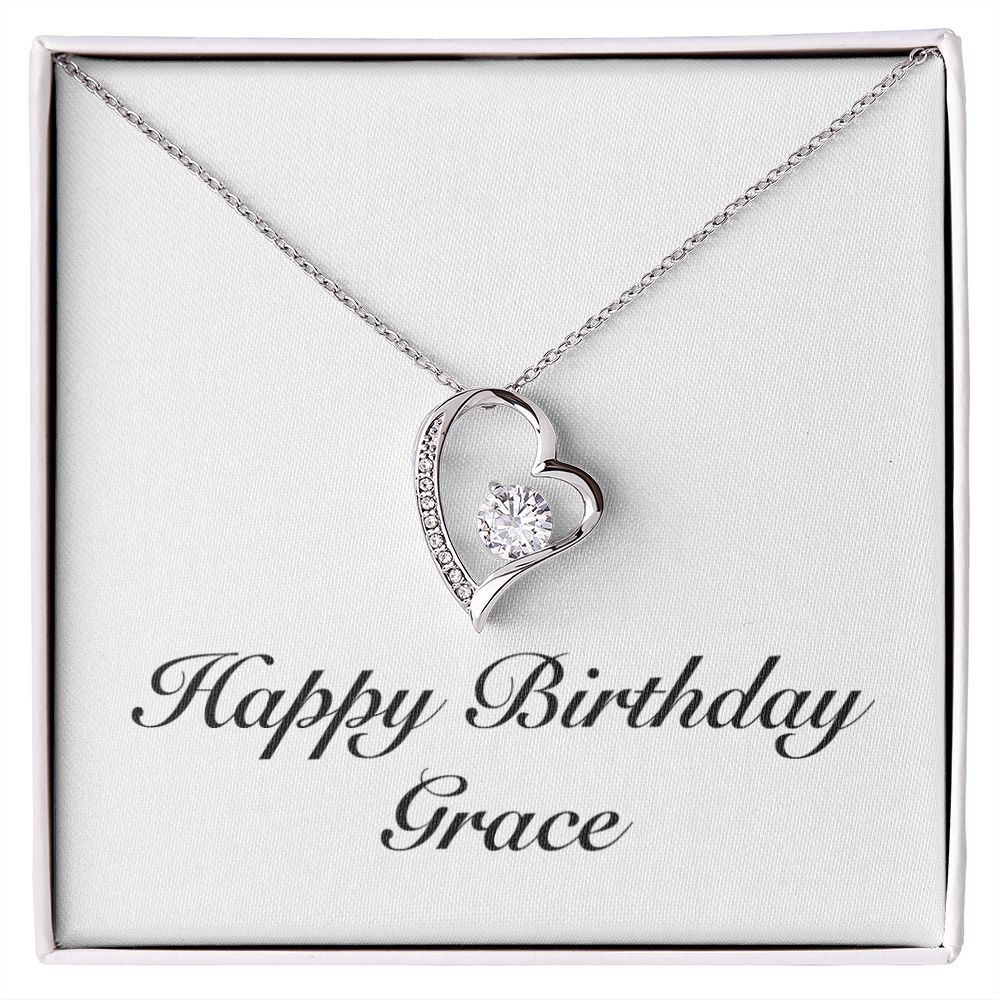 Happy Birthday Grace - Forever Love Necklace