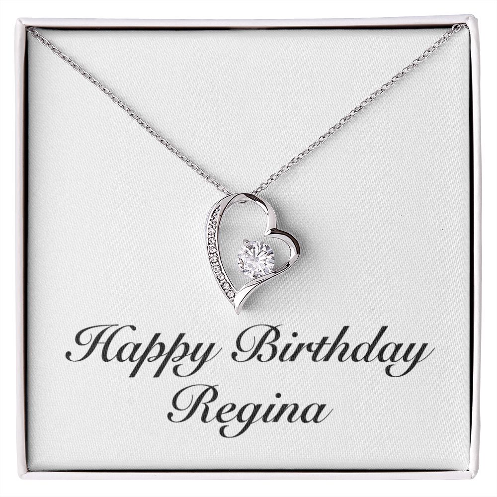 Happy Birthday Regina - Forever Love Necklace