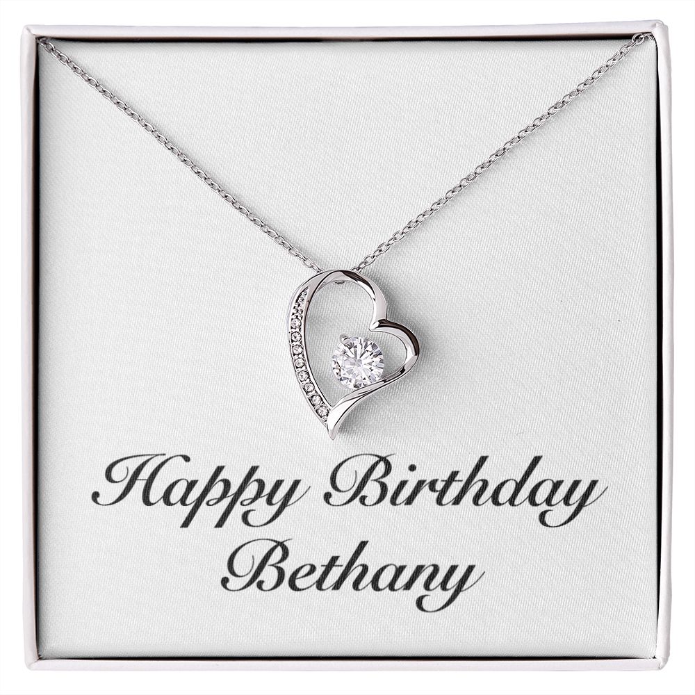 Happy Birthday Bethany - Forever Love Necklace