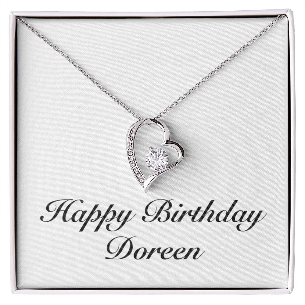 Happy Birthday Doreen - Forever Love Necklace