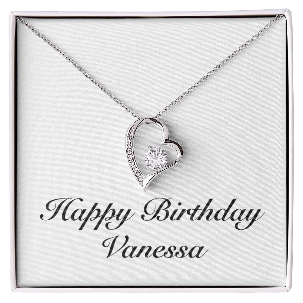 Happy Birthday Vanessa - Forever Love Necklace