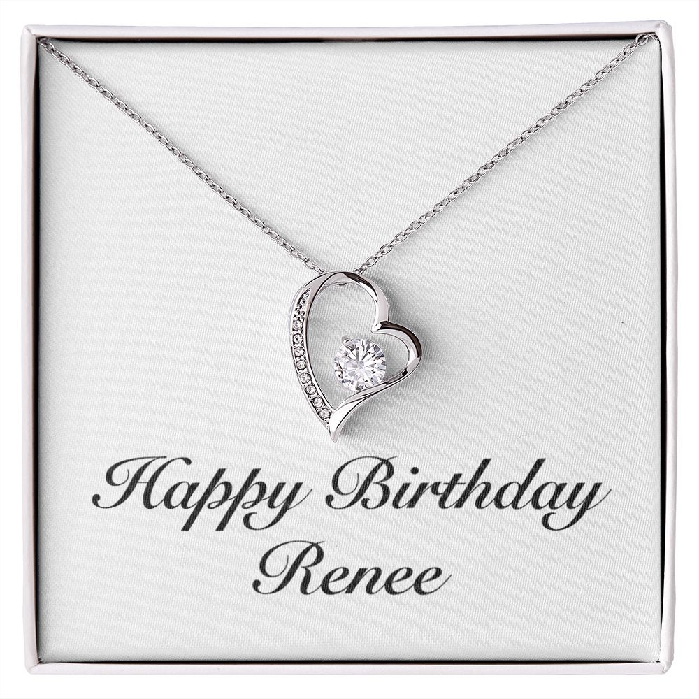Happy Birthday Renee - Forever Love Necklace