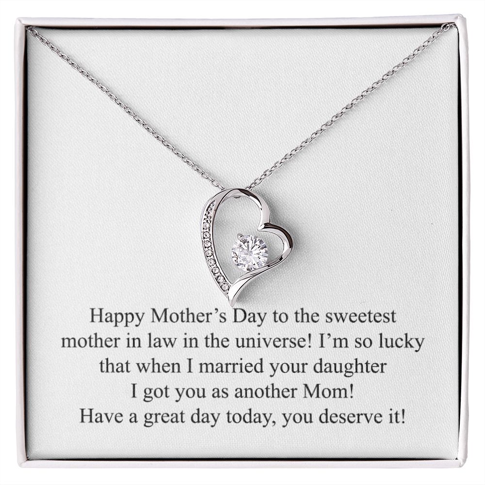Happy Mother's Day (For Mother In Law) 002 - Forever Love Necklace