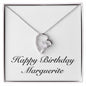 Happy Birthday Marguerite - Forever Love Necklace
