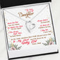 317 - To Daughter From Dad - Forever Love Heart Necklace