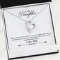 030 - To Daughter From Dad - Forever Love Heart Necklace