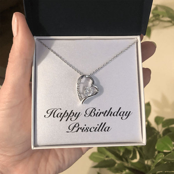 ☆PRISCILLA☆様オーダー品 Happy Birthday Priscilla - Forever Love Necklace - Unique Gifts Store