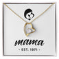 Mama, Est. 1971 - 18k Yellow Gold Finish Forever Love Necklace