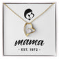 Mama, Est. 1972 - 18k Yellow Gold Finish Forever Love Necklace