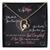 017 To My Wife - 18k Yellow Gold Finish Forever Love Necklace