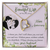 019 To My Beautiful Wife, Happy Anniversary - 18k Yellow Gold Finish Forever Love Necklace