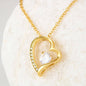 310 - To Daughter From Mom - Forever Love Heart Necklace