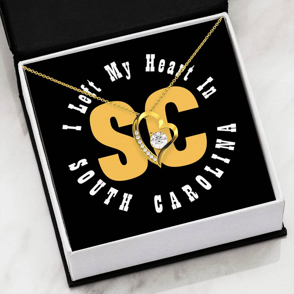 Heart In South Carolina - Forever Love Heart Necklace