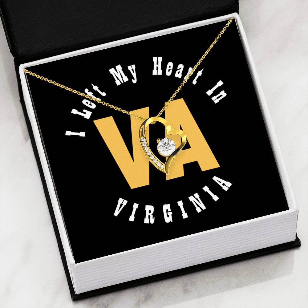Heart In Virginia - Forever Love Heart Necklace