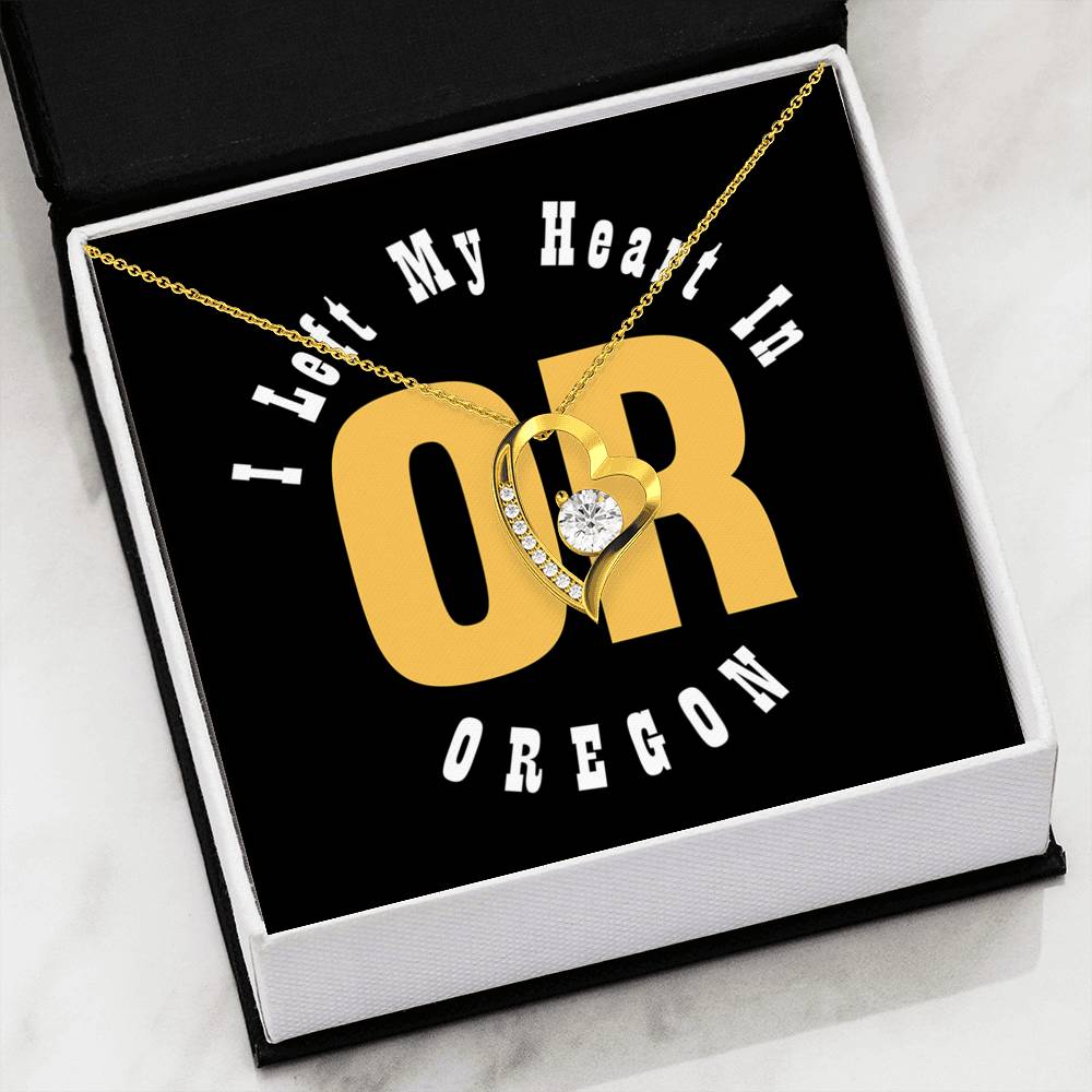 Heart In Oregon - Forever Love Heart Necklace