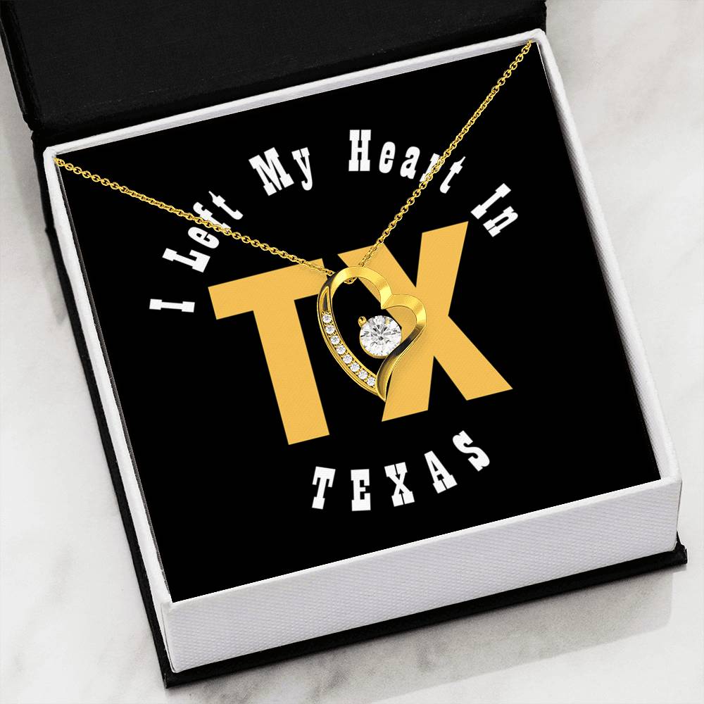 Heart In Texas - Forever Love Heart Necklace