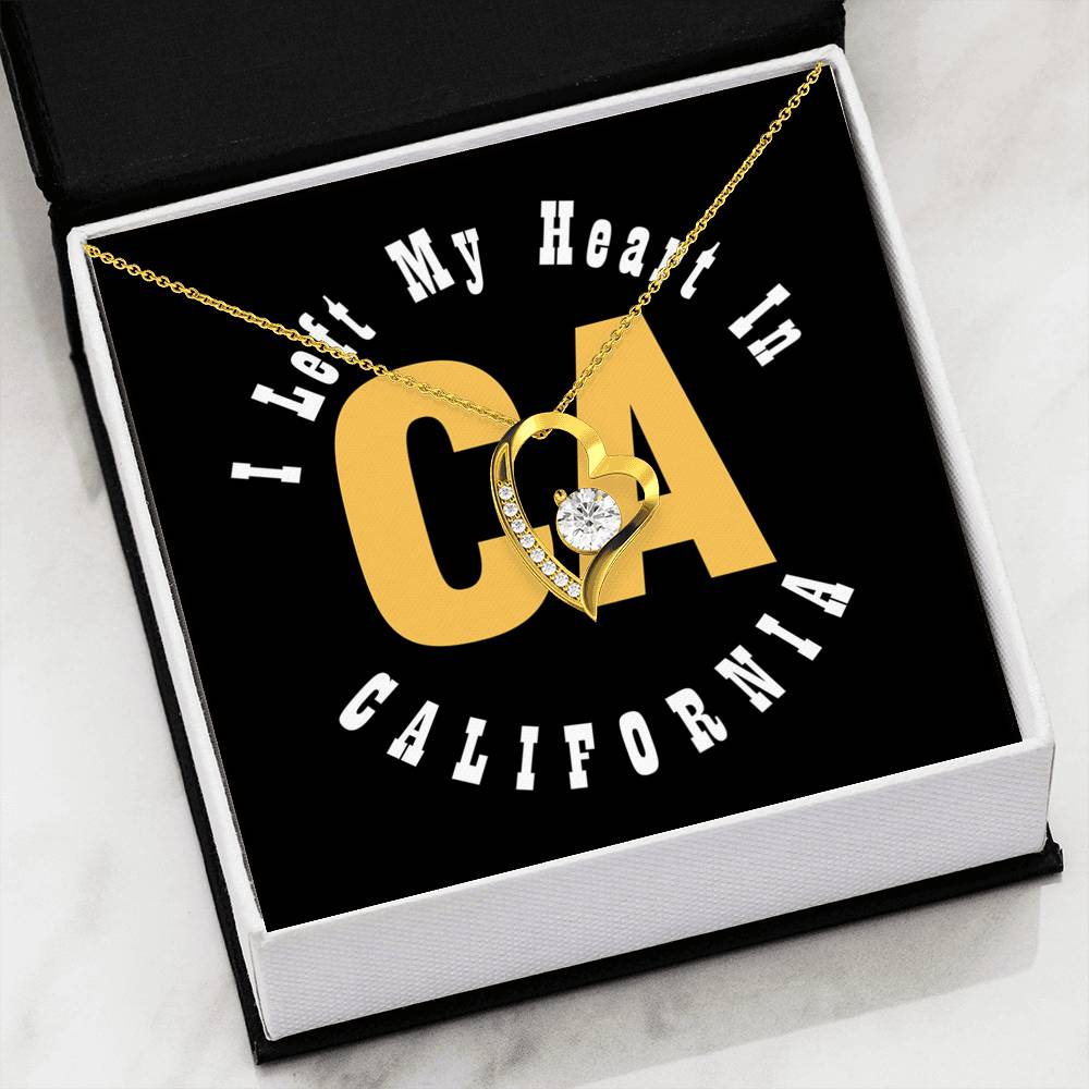 Heart In California - Forever Love Heart Necklace