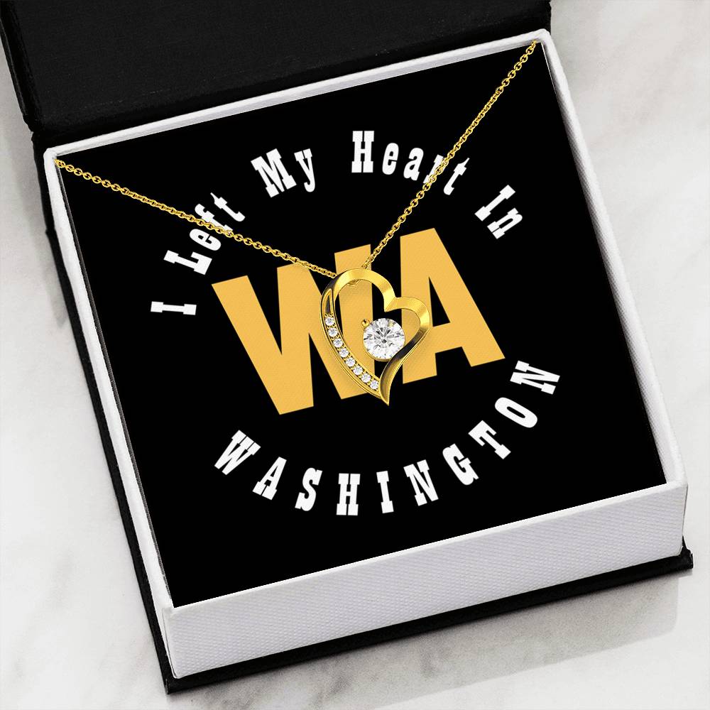 Heart In Washington - Forever Love Heart Necklace