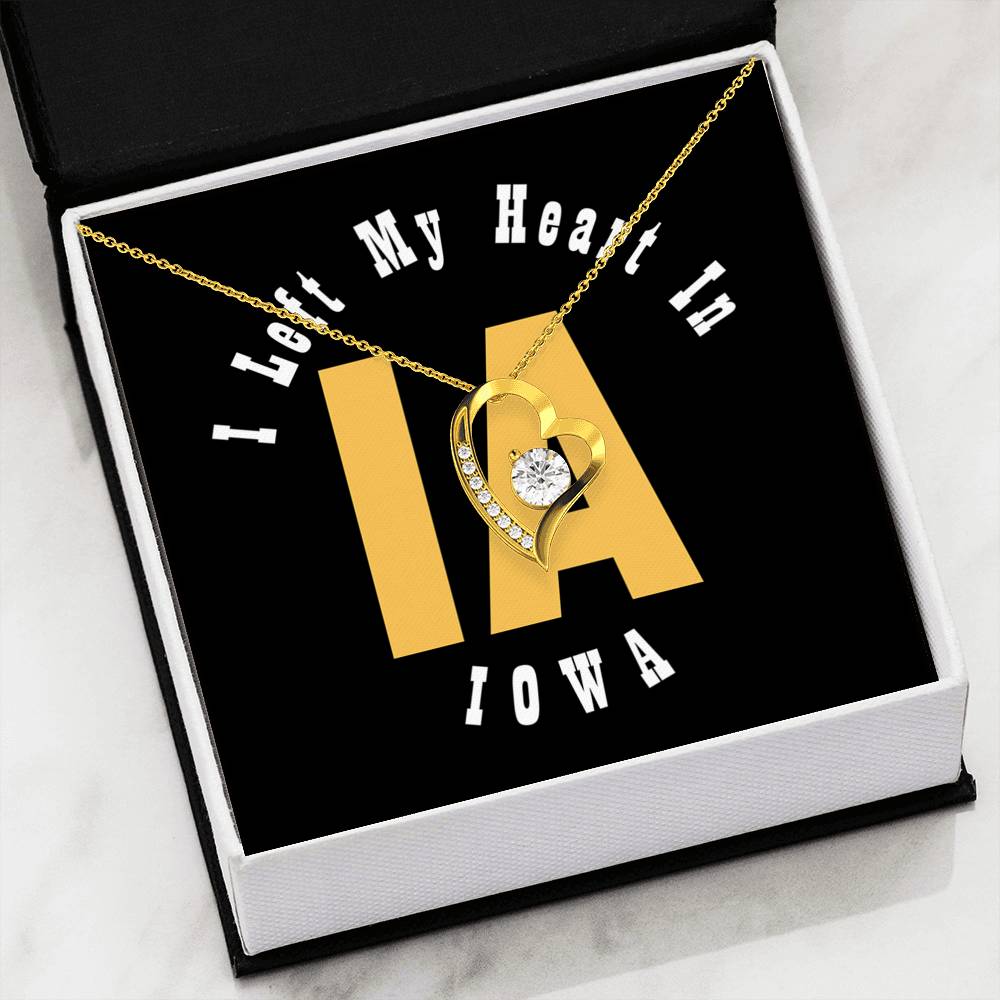 Heart In Iowa - Forever Love Heart Necklace