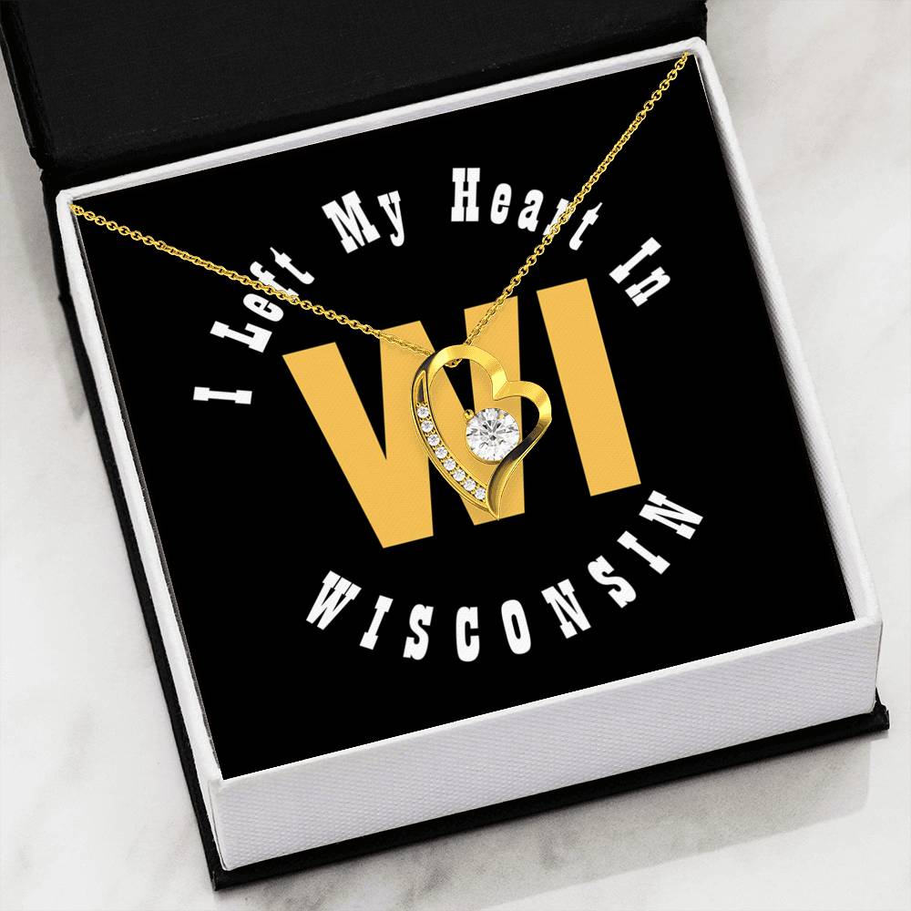 Heart In Wisconsin - Forever Love Heart Necklace