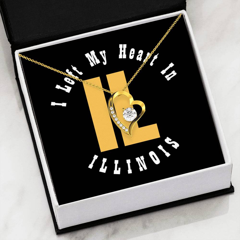 Heart In Illinois - Forever Love Heart Necklace